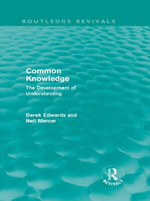cover image of Common Knowledge (Routledge Revivals)
